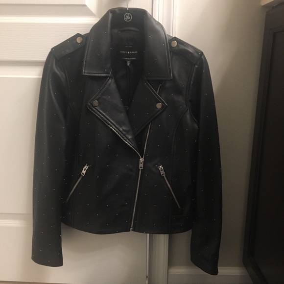 lucky brand pin dot moto jacket